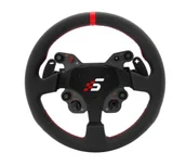 Kontrolery gier na PC - Simagic GT1-SR Skórzana 33 cm z łopatkami i szybkozłączem QR70 - miniaturka - grafika 1