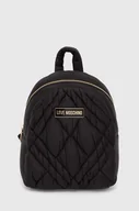 Plecaki - Love Moschino plecak damski kolor czarny mały gładki JC4163PP1LLR100A - miniaturka - grafika 1