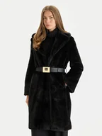 Płaszcze damskie - Gaudi Futro 521FD39003 Czarny Regular Fit - miniaturka - grafika 1