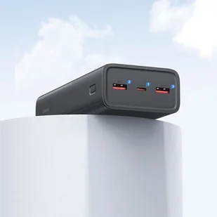 USAMS Powerbank PB68 30000mAh 20W PD+QC 3.0 Fast charging Digital Display czarny/black XY 30KCD19101 US-CD191 - Powerbanki - miniaturka - grafika 5