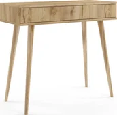 Biurka - Konsola LEBEL dąb craft złoty MELIMEBLE - miniaturka - grafika 1