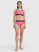 Stroje kąpielowe - 4F Dół od bikini damski - różowy L - miniaturka - grafika 1