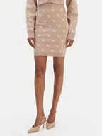Spódnice - Guess Spódnica ołówkowa W4BD0S Z3JD2 Beżowy Regular Fit - miniaturka - grafika 1