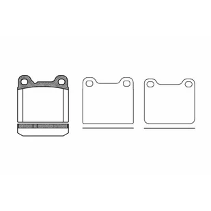 Klocki hamulcowe - komplet REMSA 0257.20 - Klocki hamulcowe - miniaturka - grafika 1