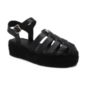 Sandały damskie - Tommy Hilfiger Skórzane sandały - miniaturka - grafika 1