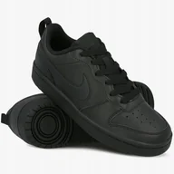 Buty sportowe damskie - Buty sportowe Nike Court Borough Low 2 (gs) BQ5448 001 czarne r. 38,5 - miniaturka - grafika 1