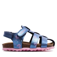 Buty dla dziewczynek - Sandały Geox B Sandal Chalki Girl B452RA 000NF CF48T M Granatowy - miniaturka - grafika 1