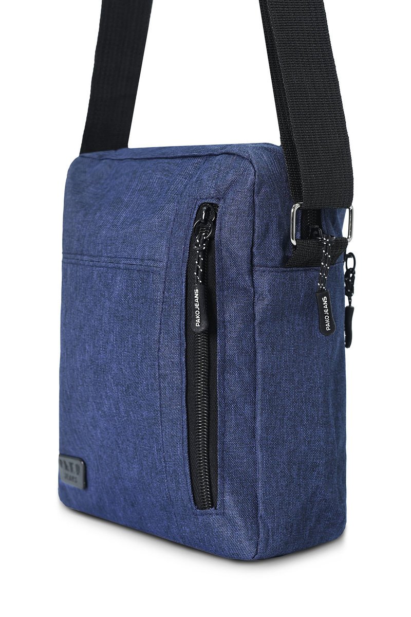 Torba męska na ramię praktyczna saszetka na pasku granatowa Pako Jeans