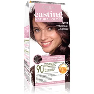 Casting Natural Gloss Farba do włosów 323 Czekoladowy Ciemny Brąz - Farby do włosów i szampony koloryzujące - miniaturka - grafika 1