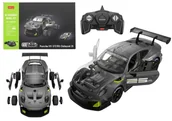 Samochody i pojazdy dla dzieci - Klocki Konstrukcyjne Auto RC Rastar 1:18 Porsche 911 GT2 Szare 68 Elementów - miniaturka - grafika 1