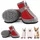 Hcpet Buty dla psów, ochraniacze łap, antypoślizgowe, oddychające buty dla małych i średnich psów z odblaskowymi paskami, wodoodporne buty dla szczeniaków, 4 szt