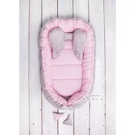 Poduszki do karmienia - Belisima Kokon niemowlęcy Minky Sweet Baby, różowy - miniaturka - grafika 1