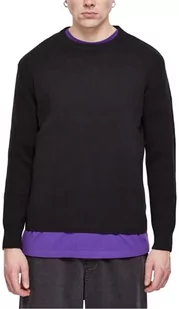 Urban Classics Męska bluza Heavy Oversized Sweater Black 5XL, czarny, 5XL - Bluzy męskie - miniaturka - grafika 1