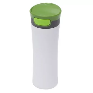 Kubek izotermiczny Telescope 430 ml, biały/zielony - Kubki termiczne - miniaturka - grafika 1