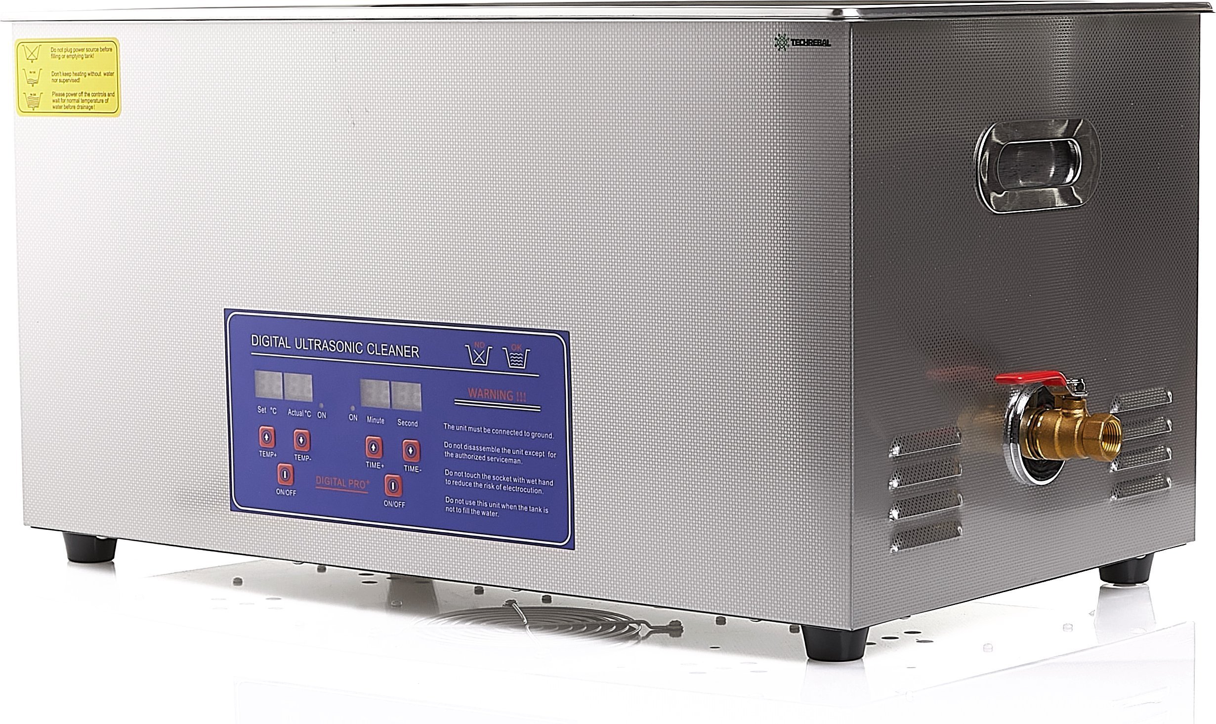 Techrebal Myjka Wanna Ultradźwiękowa z Grzałką PS-80A 22L Techrebal