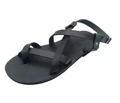 Sandały męskie - Czarne sandały męskie ze skóry naturalnej SANDINISTA S4685 [Rozmiar: 42] - miniaturka - grafika 1