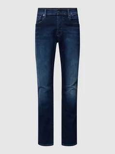 Spodnie męskie - Jeansy o kroju slim fit z dodatkiem streczu model ‘3301’ - grafika 1