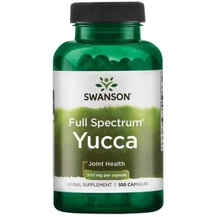 SWANSON Yucca 500mg 100caps - Witaminy i minerały - miniaturka - grafika 1