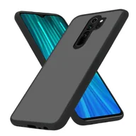 Etui i futerały do telefonów - Etui Cadorabo do Xiaomi RedMi NOTE 8 PRO w kolorze matowej czerni hybrydowe etui ochronne z silikonem TPU wewnątrz i matową plastikową tylną obudową etui na telefon komórkowy - miniaturka - grafika 1