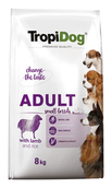 Sucha karma dla psów - Tropidog Premium Adult Small Breeds Lamb&Rice 8 kg - miniaturka - grafika 1