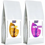 Kawa - Kawa ziarnista 2kg CREMA+ESPRESSO Crush Beans MIX - miniaturka - grafika 1