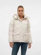 Kurtki damskie - Vero Moda Kurtka zimowa w kolorze kremowym - miniaturka - grafika 1