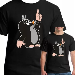 Koszulka Krecik Rumcajs Sąsiedzi Xl 0448 Czarna - Koszulki męskie - miniaturka - grafika 1