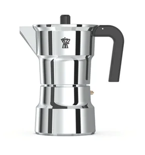 PEZZETTI SOLIDEXPRESS Aluminiowa kawiarka (6 filiżanek) - Srebrny - Zaparzacze i kawiarki - miniaturka - grafika 1