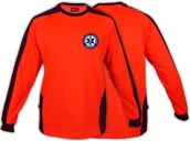 Koszulki męskie - Koszulka FLUO męska PRM PAŃSTWOWE RATOWNICTWO MEDYCZNE z długim rękawem  - niebieskie logo - miniaturka - grafika 1