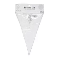 Ozdoby bożonarodzeniowe - STAR TRADING Papierowa gwiazda Decorus bez lampy biała/srebrna - miniaturka - grafika 1