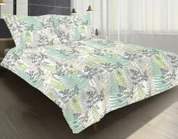 Matex Pościel satynowa 160x200 miętowa szara paprocie SE-49A Exclusive 2 - Pościel Matex Pościel satynowa 160x200 miętowa szara paprocie SE-49A Exclusive 2 - Pościel - miniaturka - grafika 1