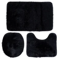 Wanienki dla dzieci - Zestaw dywaników łazienkowych czarny 3 el. - miniaturka - grafika 1