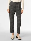 Spodnie damskie - Esprit Collection Spodnie Kobiety Sztuczne włókno szary|czarny|wielokolorowy w kratkę, 36 - miniaturka - grafika 1