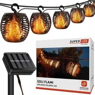 Lampy ogrodowe - Girlanda solarna SUPERLED Soli Flami 5285 - miniaturka - grafika 1