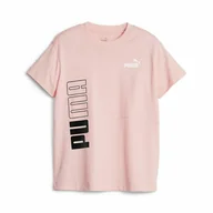 Odzież sportowa dziecięca - Koszulka sportowa dla dzieci Puma z krótkim rękawem Puma Power Colorblock - miniaturka - grafika 1