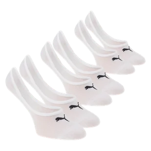 Skarpety stopki PUMA PUMA FOOTIE 3P UNISEX WHITE 90693002 – Biały - Skarpetki męskie - miniaturka - grafika 1