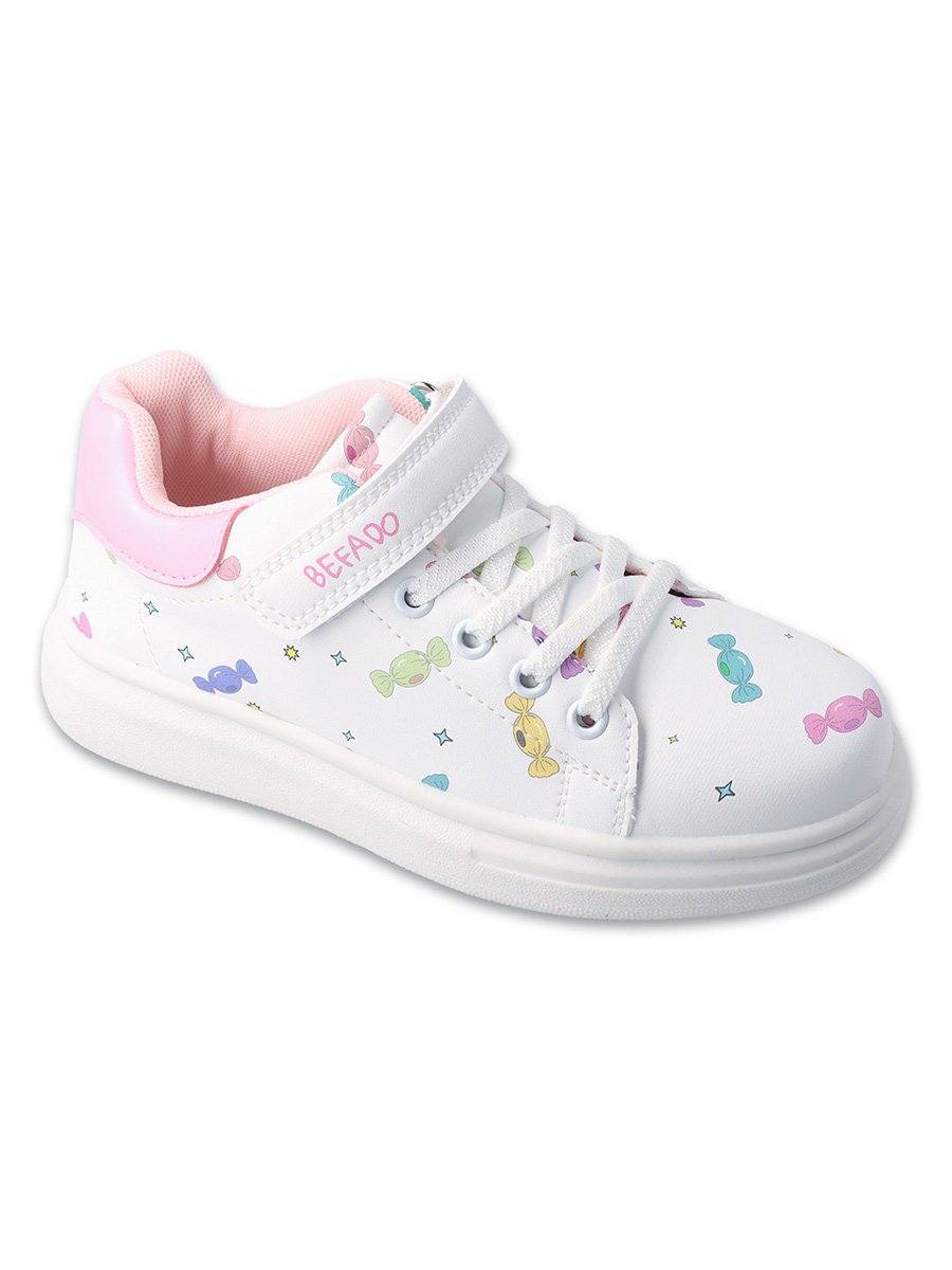 Dziewczęce sneakersy cukierki białe Befado r.26