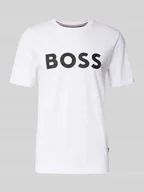 Koszulki męskie - T-shirt o kroju regular fit z czystej bawełny - miniaturka - grafika 1