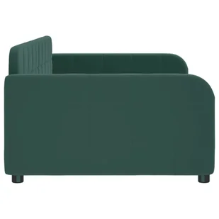 Sofa z funkcją spania, ciemnozielona, 90x200 cm, aksamitna Lumarko! - Łóżka Sofa z funkcją spania, ciemnozielona, 90x200 cm, aksamitna Lumarko! - Łóżka - miniaturka - grafika 5
