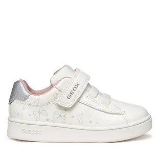 Sneakersy Geox B Eclyper B455MA 0BCQD C1151 Biały - Buty dla dziewczynek - miniaturka - grafika 1
