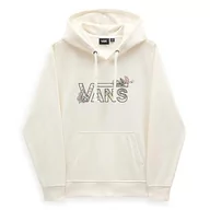 Bluzy damskie - Vans Damska bluza z kapturem The Garden Hoodie, antyczna biel, L, Antyczna biel, L - miniaturka - grafika 1