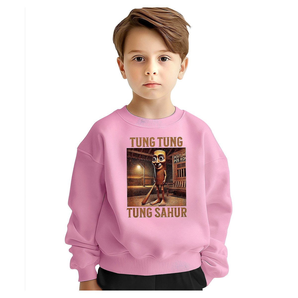 BLUZA DZIECIĘCA ITALIAN BRAINROT TUNG SAHUR 146-152 DLA CHŁOPCA DZIEWCZYNKI