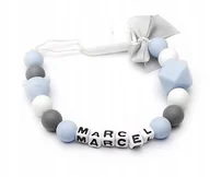 Akcesoria do smoczków - Silikonowa zawieszka z imieniem MARCEL GADŻET - miniaturka - grafika 1