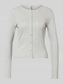 Swetry damskie - Kardigan o kroju slim fit z mieszanki bawełny i wiskozy model ‘MARIE’ - miniaturka - grafika 1