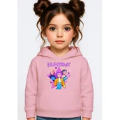 Bluzy dla dziewczynek - BLUZA DZIECIĘCA KPOP DEMON HUNTERS HUNTRIX 146-152 Z KAPTUREM BAWEŁNIANA - miniaturka - grafika 1