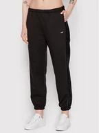Spodnie sportowe damskie - Tommy Hilfiger Spodnie dresowe Branded S10S101353 Czarny Relaxed Fit - miniaturka - grafika 1