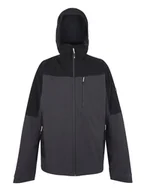 Kurtki i kamizelki sportowe męskie - Regatta Kurtka funkcyjna 3w1 "Wentwood" w kolorze antracytowym - miniaturka - grafika 1