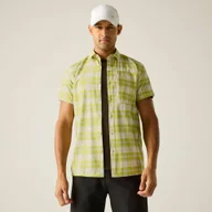 Koszule męskie - Regatta Koszula męska z krótkim rękawem Travel Light przeciw insektom Żółty, Rozmiar: XL - miniaturka - grafika 1