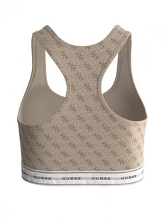 Damski biustonosz Guess Carrie Bralette - beżowy - GUESS - Bielizna sportowa damska - miniaturka - grafika 1
