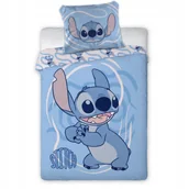 Pościel dla dzieci - Stitch pościel dziecięca bawełniana 100% niebieska komplet 100x135 - miniaturka - grafika 1